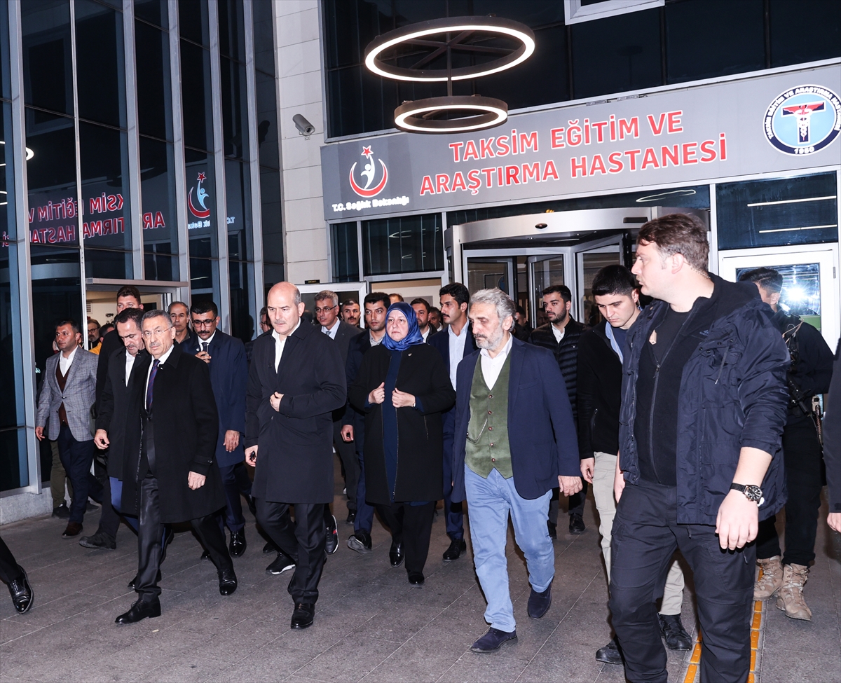 Cumhurbaşkanı Yardımcısı Oktay, İstanbul'daki patlamada yaralananları ziyaret etti: