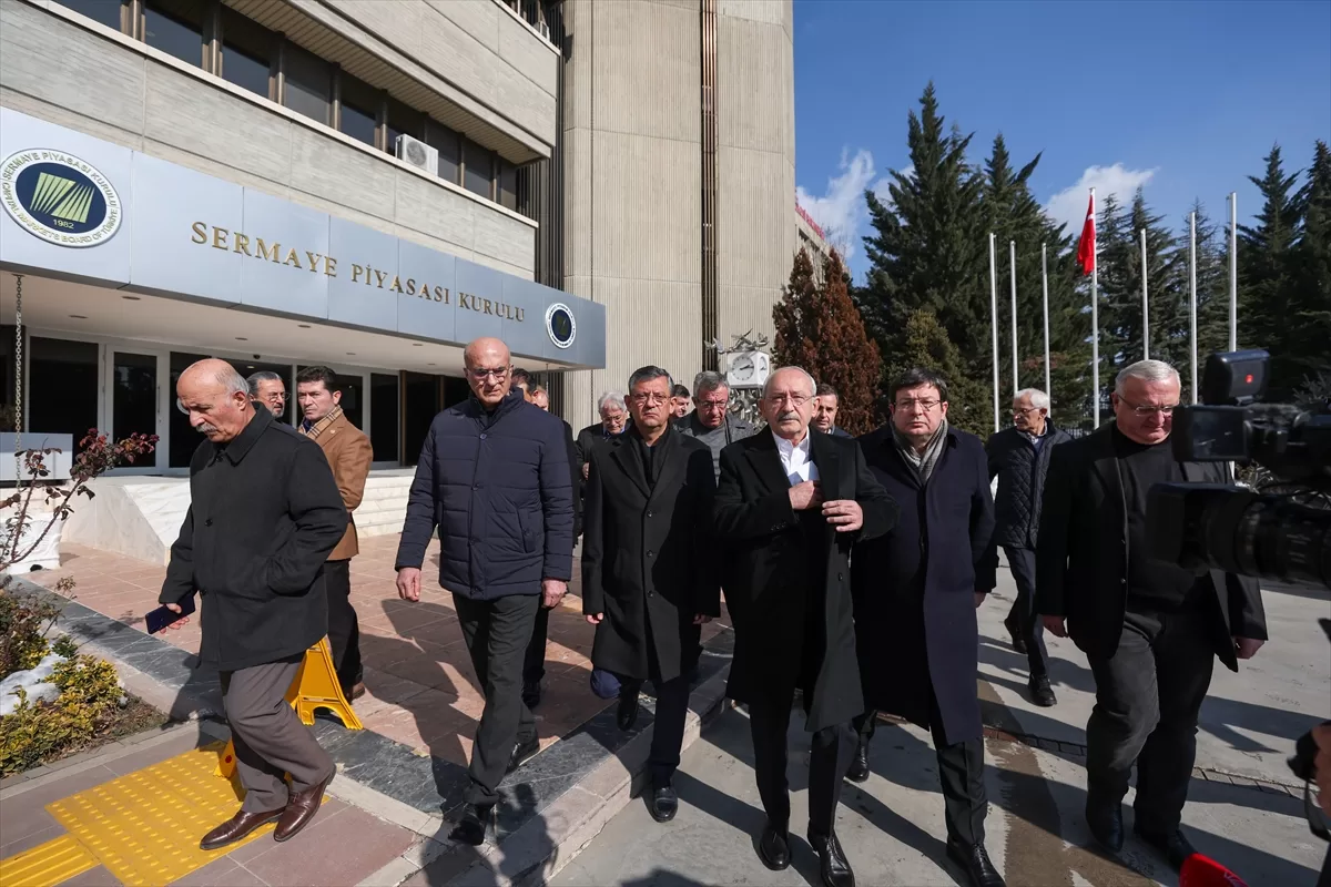 CHP Genel Başkanı Kılıçdaroğlu, Sermaye Piyasası Kurulu önünde açıklama yaptı: