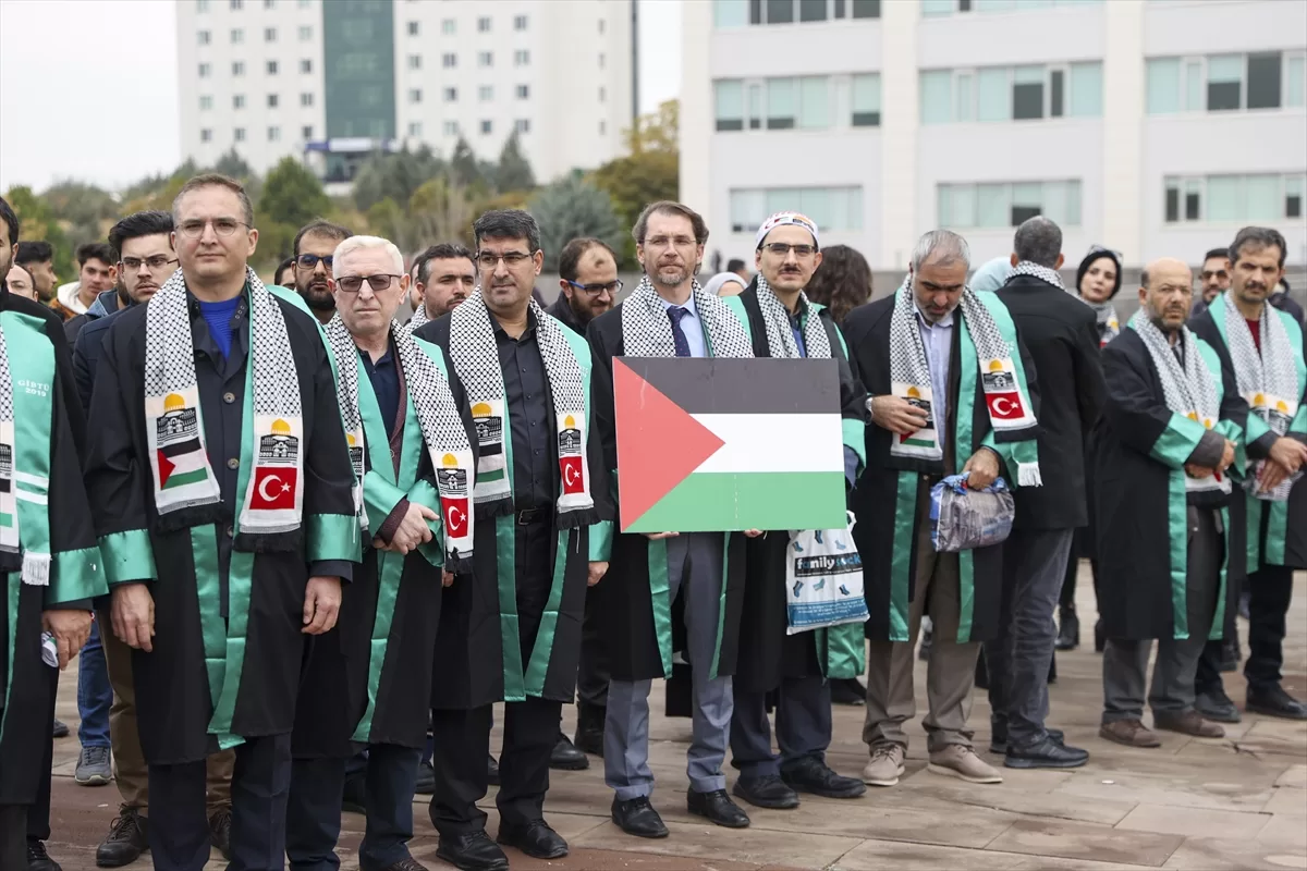 İsrail'in Gazze'ye yönelik saldırılarına “sessiz protesto”