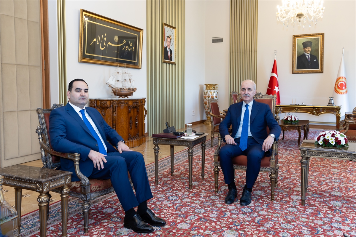 TBMM Başkanı Kurtulmuş, Tacikistan'ın Ankara Büyükelçisi Gulov'u kabul etti