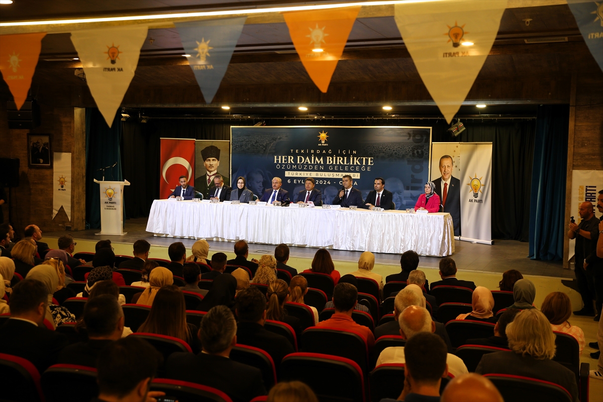 Adalet Bakanı Tunç, Tekirdağ'da AK Parti Türkiye Buluşmaları'nda konuştu: