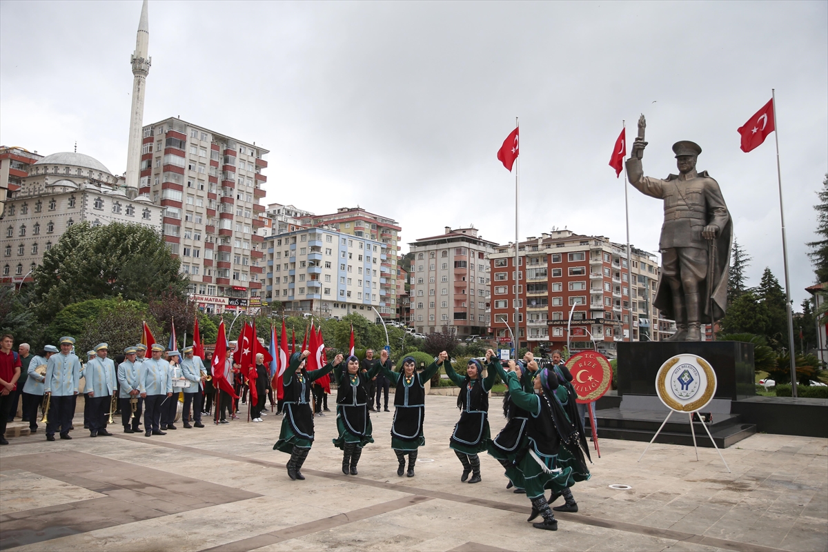 Atatürk'ün Rize'ye gelişinin 100. yıl dönümü törenle kutlandı