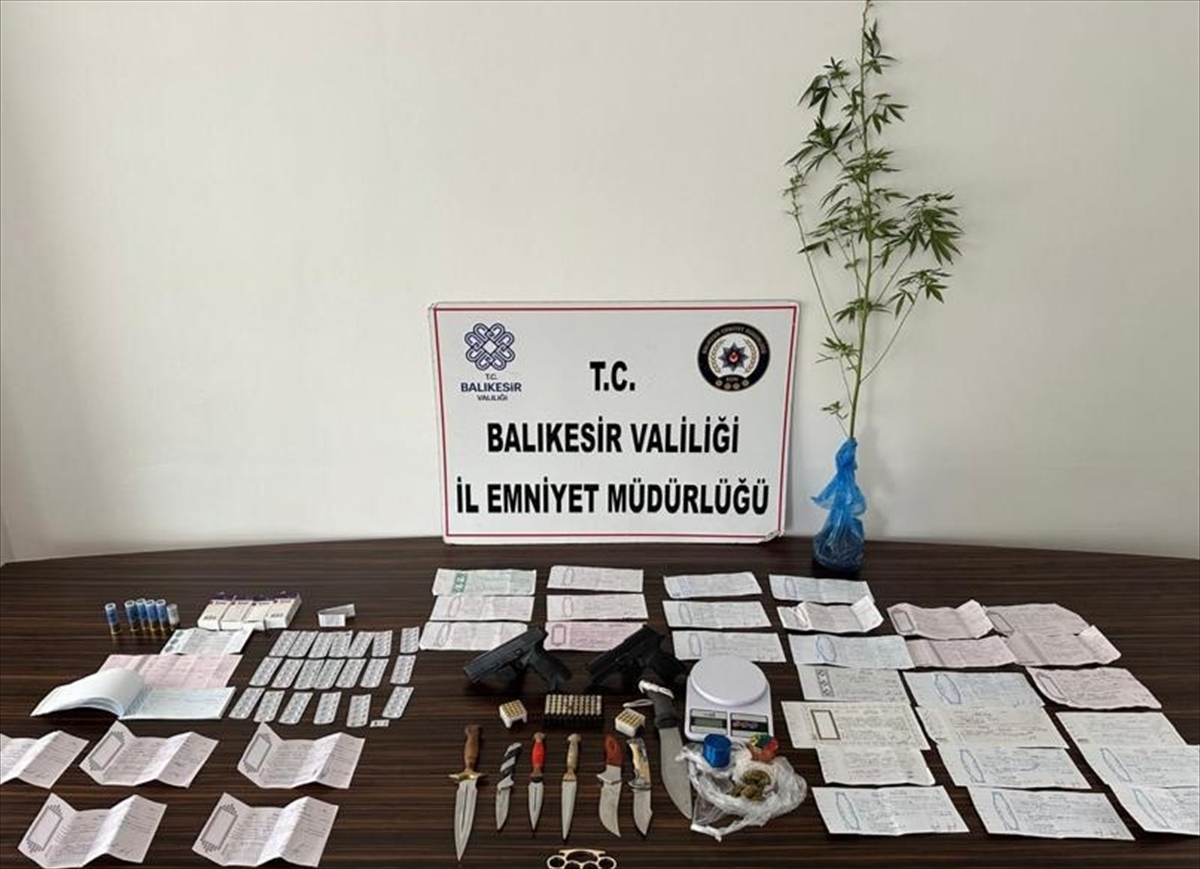 Balıkesir merkezli tefecilik operasyonunda 10 şüpheli gözaltına alındı