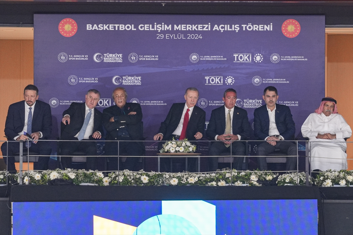 Cumhurbaşkanı Erdoğan, Basketbol Gelişim Merkezi'nin açılışında konuştu: (1)