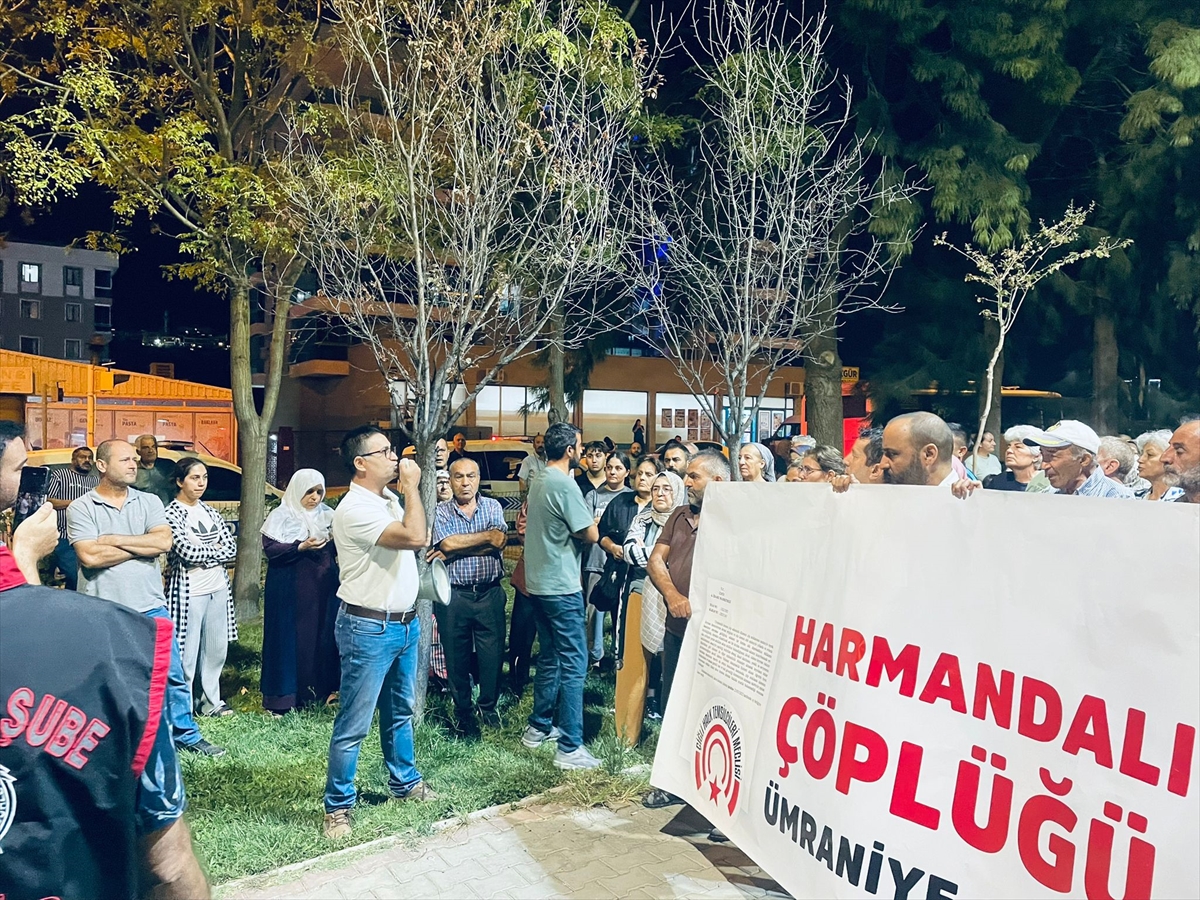 İzmir'de Harmandalı Katı Atık Düzenli Depolama Tesisi'nin kapatılmaması protesto edildi