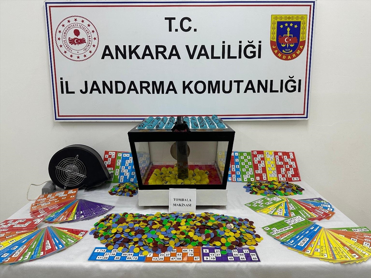 Ankara'da kumarhane olarak kullanıldığı belirlenen çiftlik evinde 2 kişi yakalandı