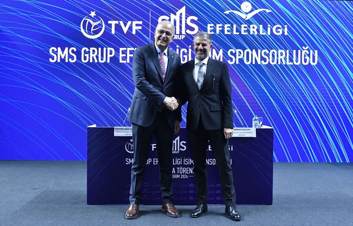 Voleybolda Efeler Ligi'nin isim sponsoru SMS Grup oldu