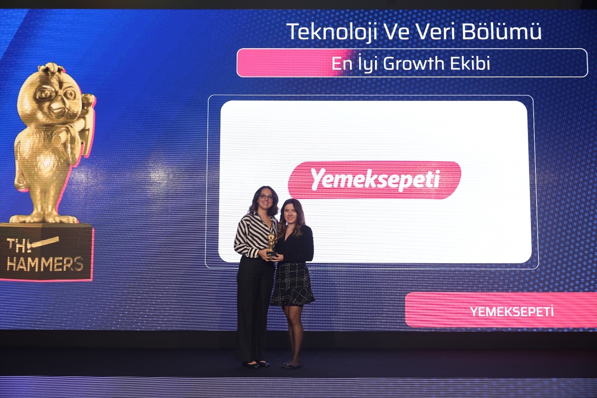 Yemeksepeti'ne The Hammers Awards'ta “En İyi Growth Ekibi” ödülü