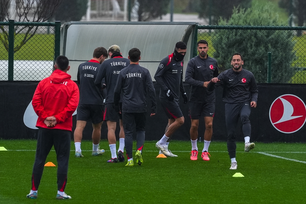 A Milli Futbol Takımı, Galler maçının İstanbul'daki hazırlıklarını tamamladı