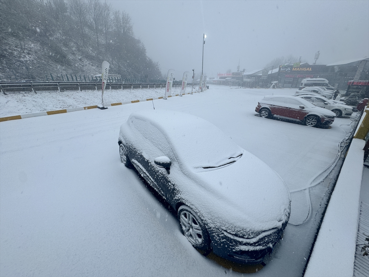 Bolu Dağı ile Kocaeli ve Sakarya'nın yüksek kesimlerinde kar etkili oldu