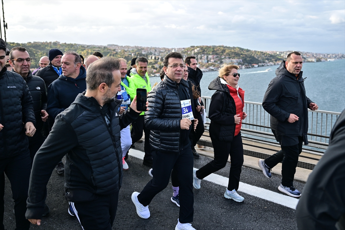 İBB Başkanı İmamoğlu, 46. İstanbul Maratonu'na katıldı