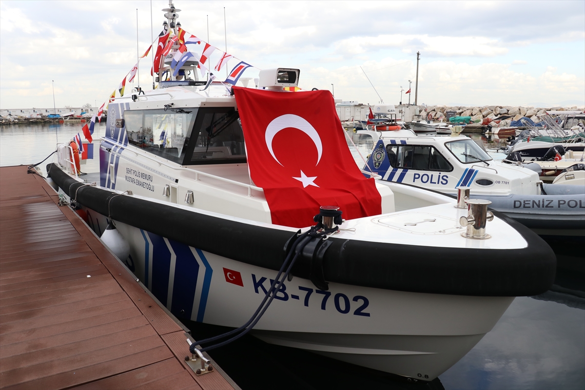 Şehit emniyet mensubunun adı Yalova'da deniz polisi için üretilen teknede yaşatılacak