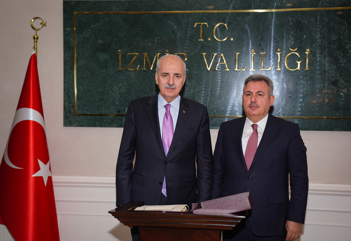 TBMM Başkanı Numan Kurtulmuş, İzmir Valiliğini ziyaret etti