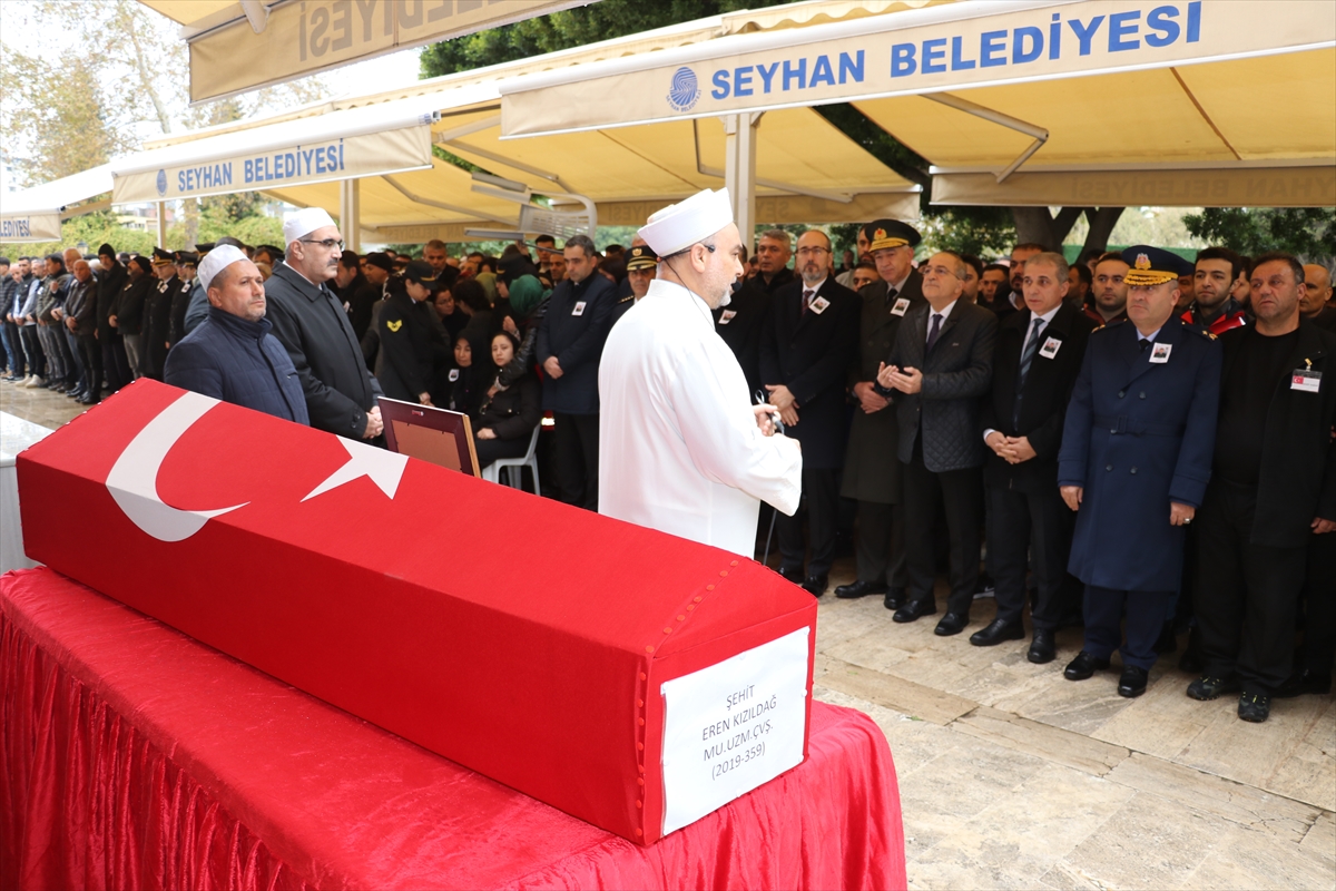 Adana'da şehit Uzman Çavuş Eren Kızıldağ için tören düzenlendi