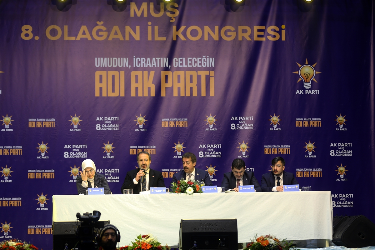 AK Parti Muş 8. Olağan İl Kongresi yapıldı