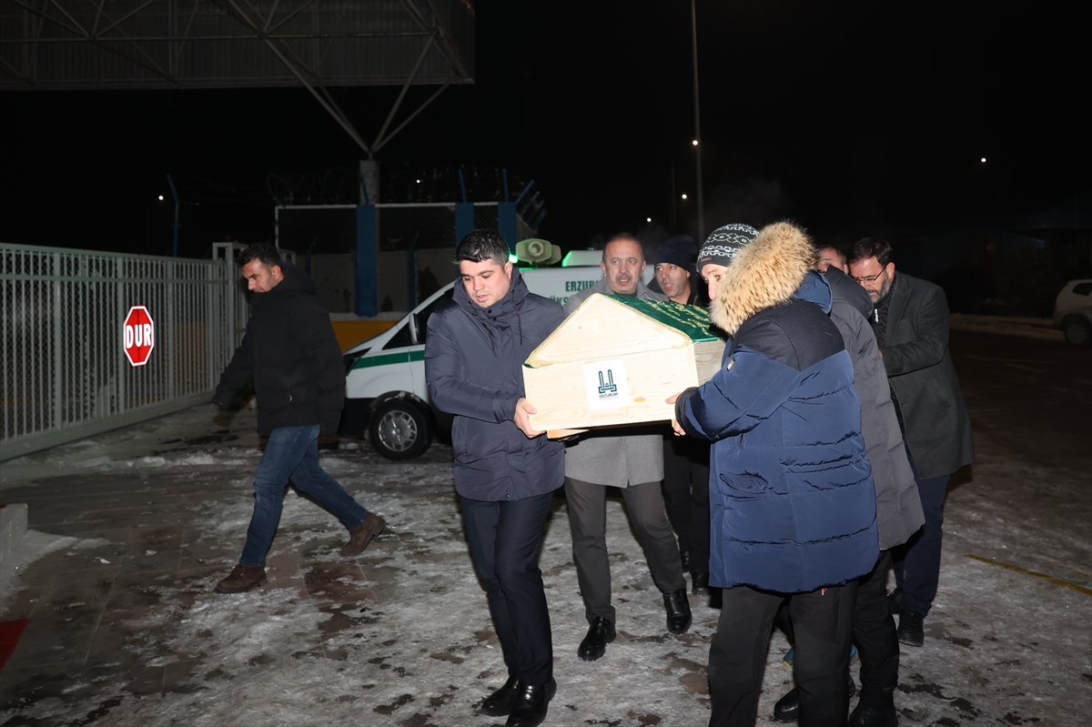 Erzurum'da çığ düşmesi sonucu hayatını kaybeden  judocunun cenazesi İstanbul'a gönderildi