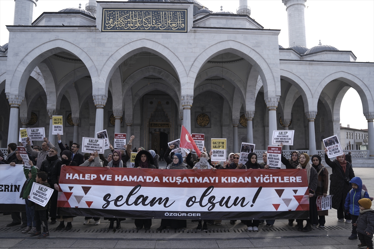 Özgür-Der, Suriye'deki rejim karşıtı mücadeleye destek için basın açıklaması yaptı