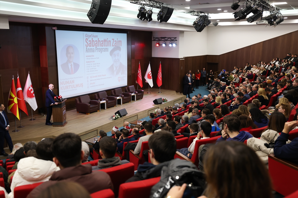 TBMM Başkanı Kurtulmuş, Sabahattin Zaim Anma Programı'nda konuştu: