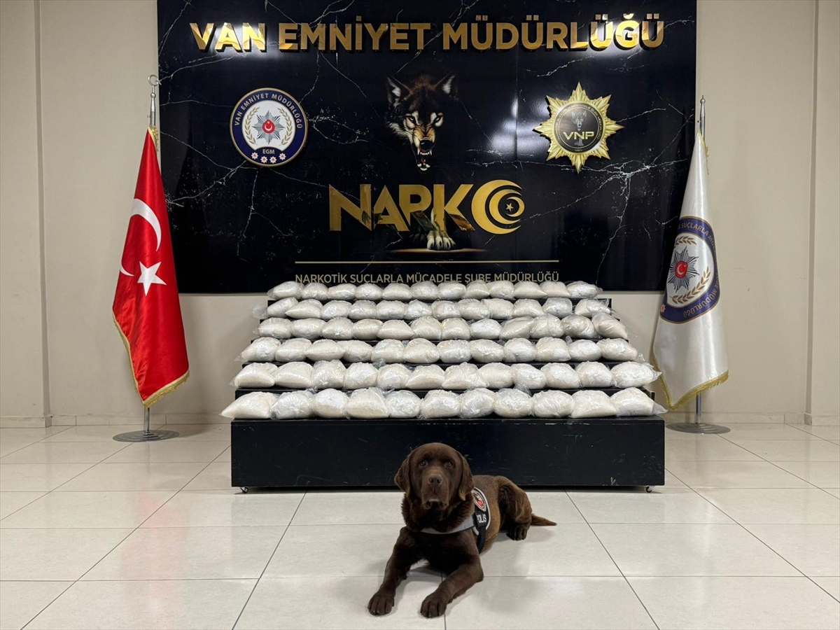 Van'da bir araçta 143 kilo 500 gram uyuşturucu ele geçirildi