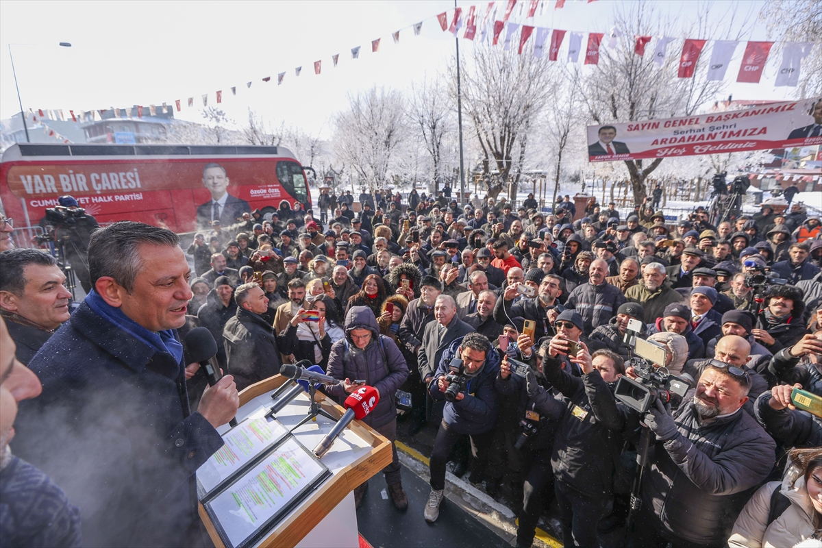 CHP Genel Başkanı Özel, Ardahan Belediyesini ziyaretinde konuştu: