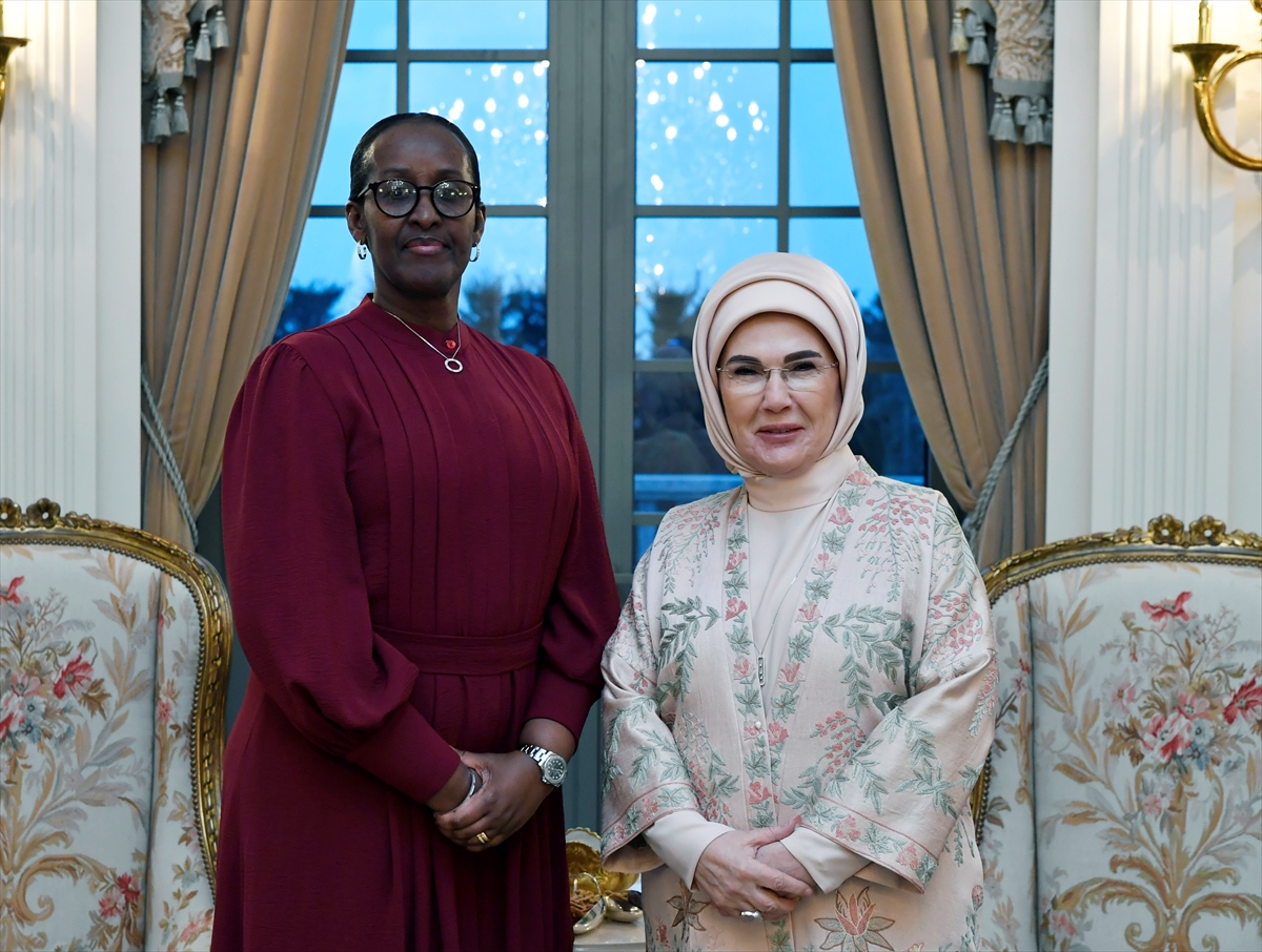 Emine Erdoğan, Ruanda Cumhurbaşkanının eşi Jeannette Kagame ile bir araya geldi