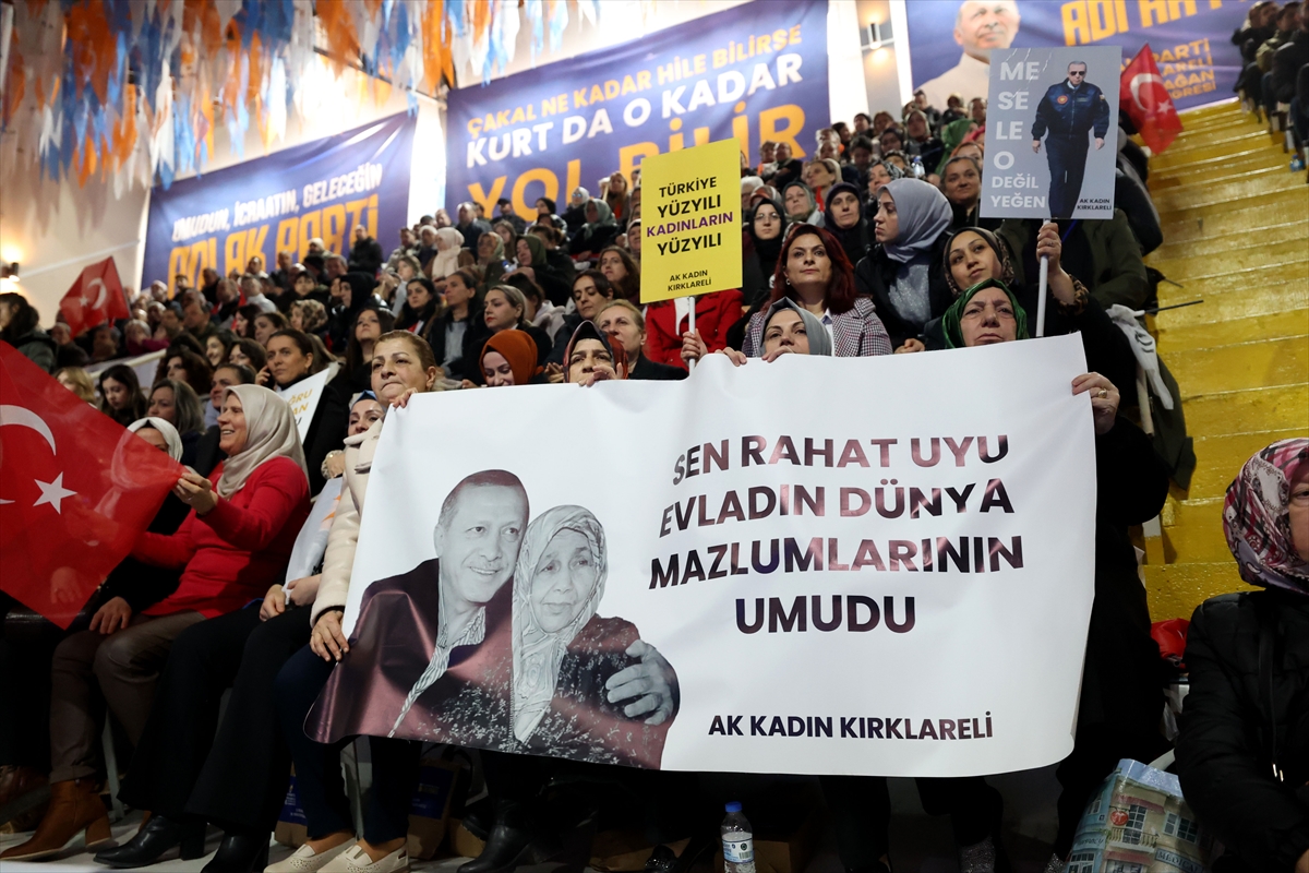 İçişleri Bakanı Yerlikaya, AK Parti Kırklareli 8. Olağan İl Kongresi'nde konuştu: