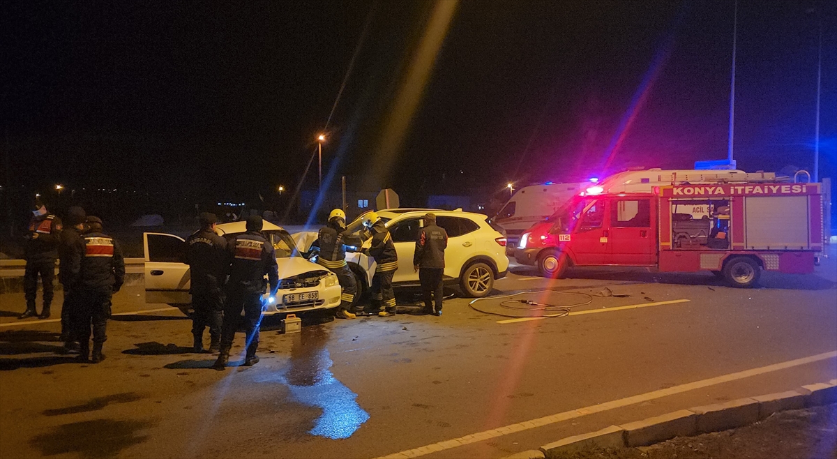 Konya'da trafik kazasında 6 kişi yaralandı