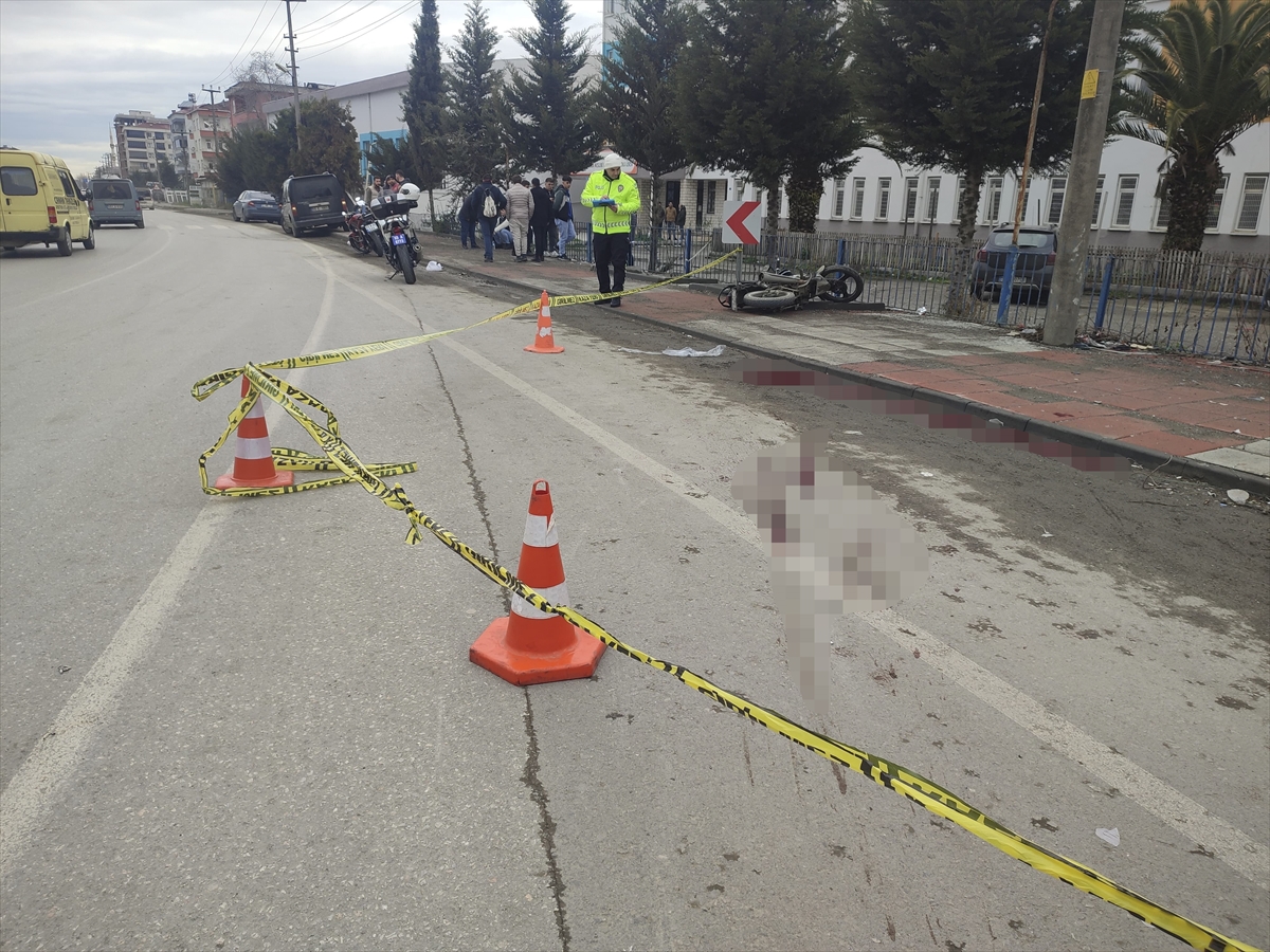 Samsun'da motosiklet sürücüsü imam trafik kazasında hayatını kaybetti