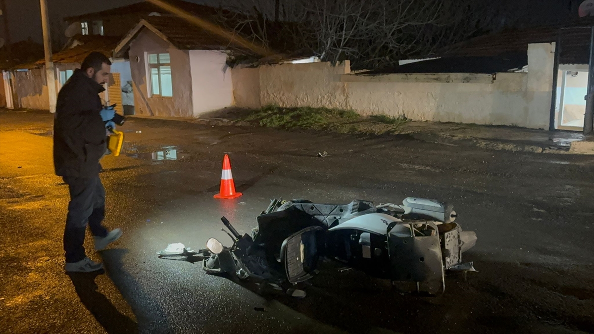 Tekirdağ'da çalıntı motosikletle kaza yapan şüpheli yaralandı