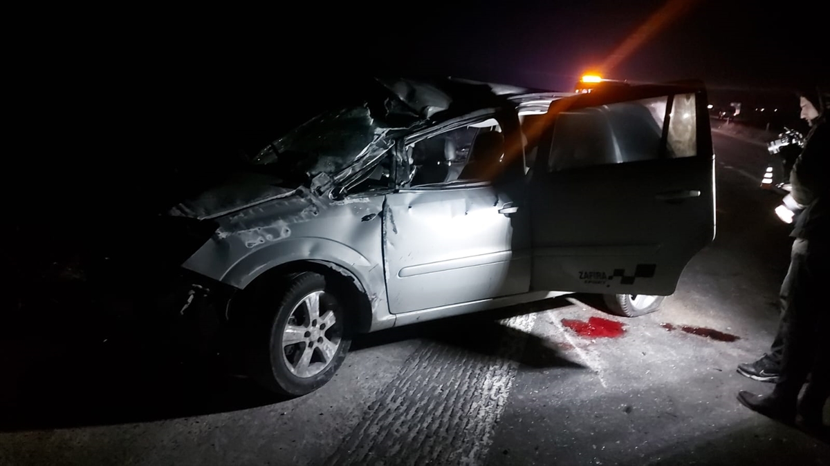 Tekirdağ'da devrilen otomobilin sürücüsü öldü