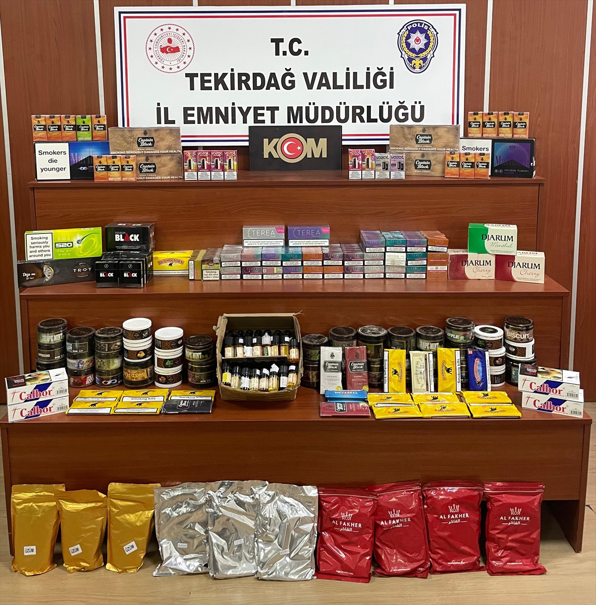 Tekirdağ'da kaçakçılık operasyonunda 8 şüpheli yakalandı