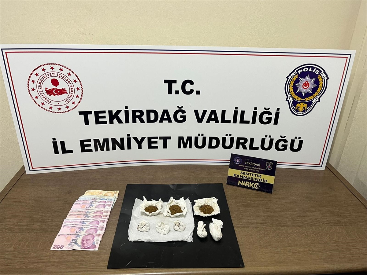 Tekirdağ'da narkotik uygulamalarında 9 şüpheli tutuklandı