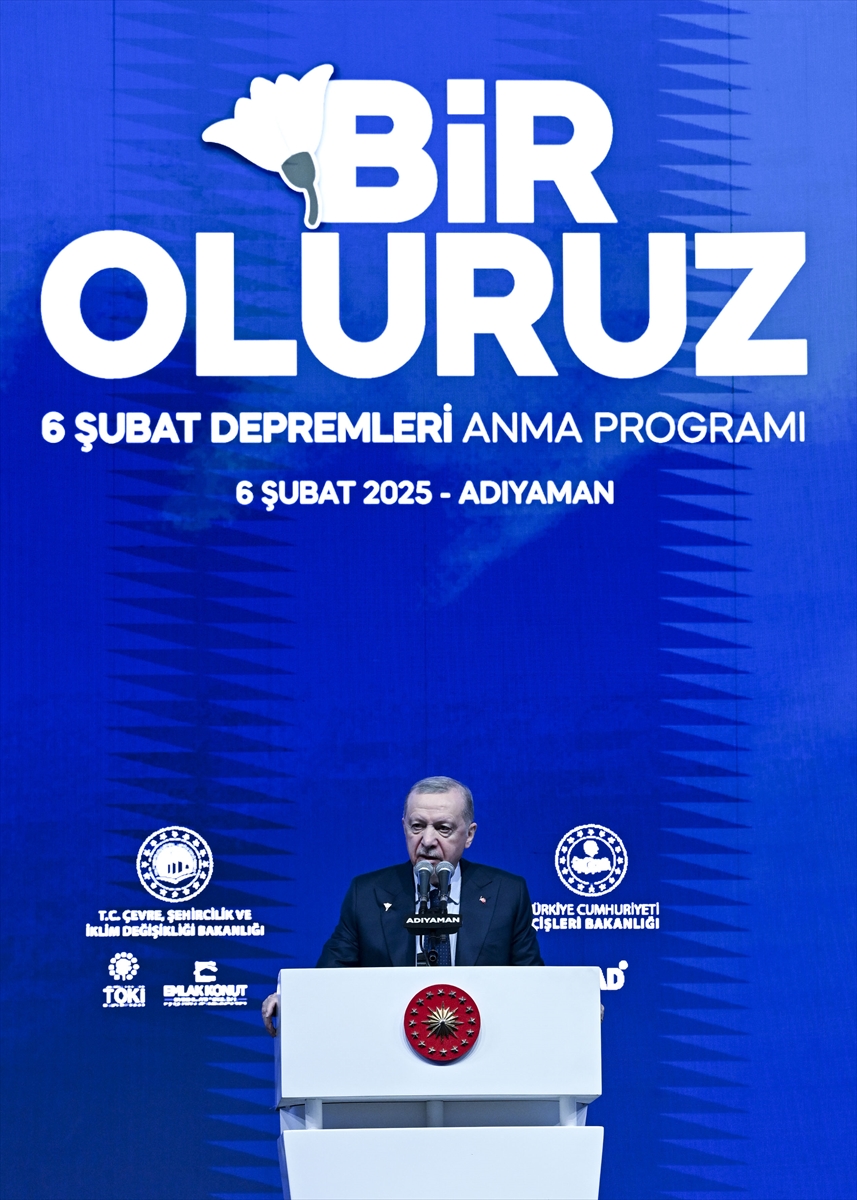 Cumhurbaşkanı Erdoğan, “Bir Oluruz 6 Şubat Depremleri Anma Programı”nda konuştu: (1)