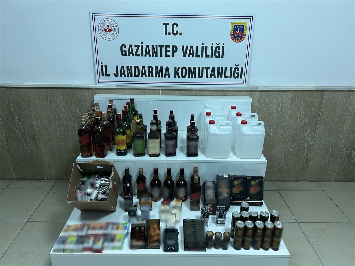 Gaziantep'te sahte içki operasyonunda 2 şüpheli yakalandı