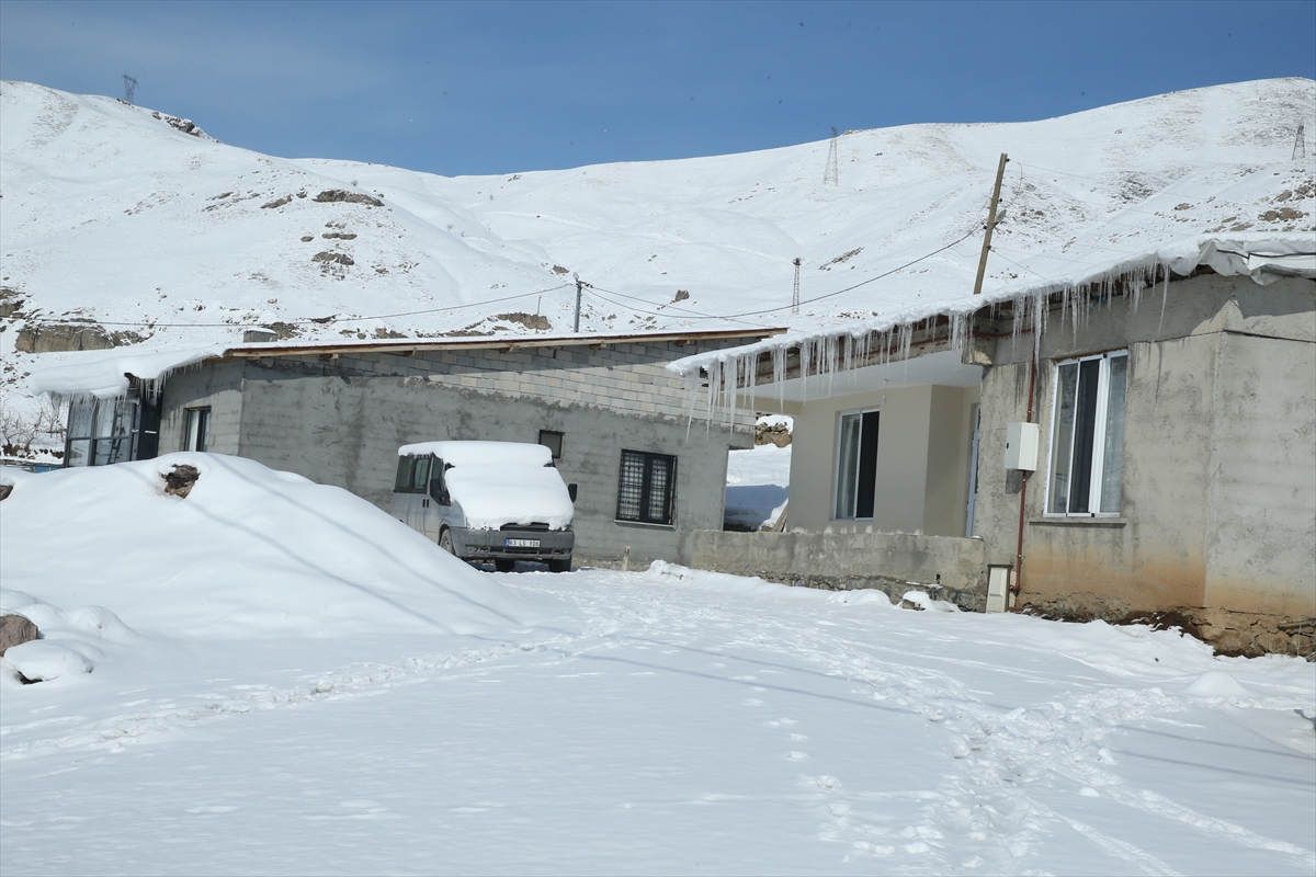 Hakkari'de kar yerini soğuk havaya bıraktı