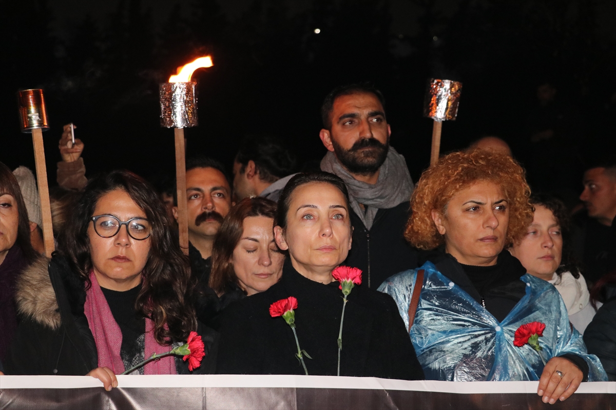 Hatay'da depremde yaşamını yitirenler yürüyüşle anıldı