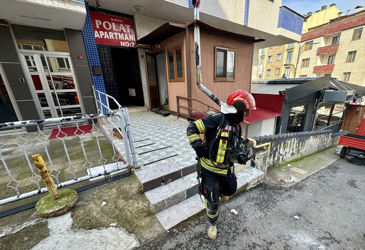 Trabzon'da evde çıkan yangında 1 kişi yaralandı