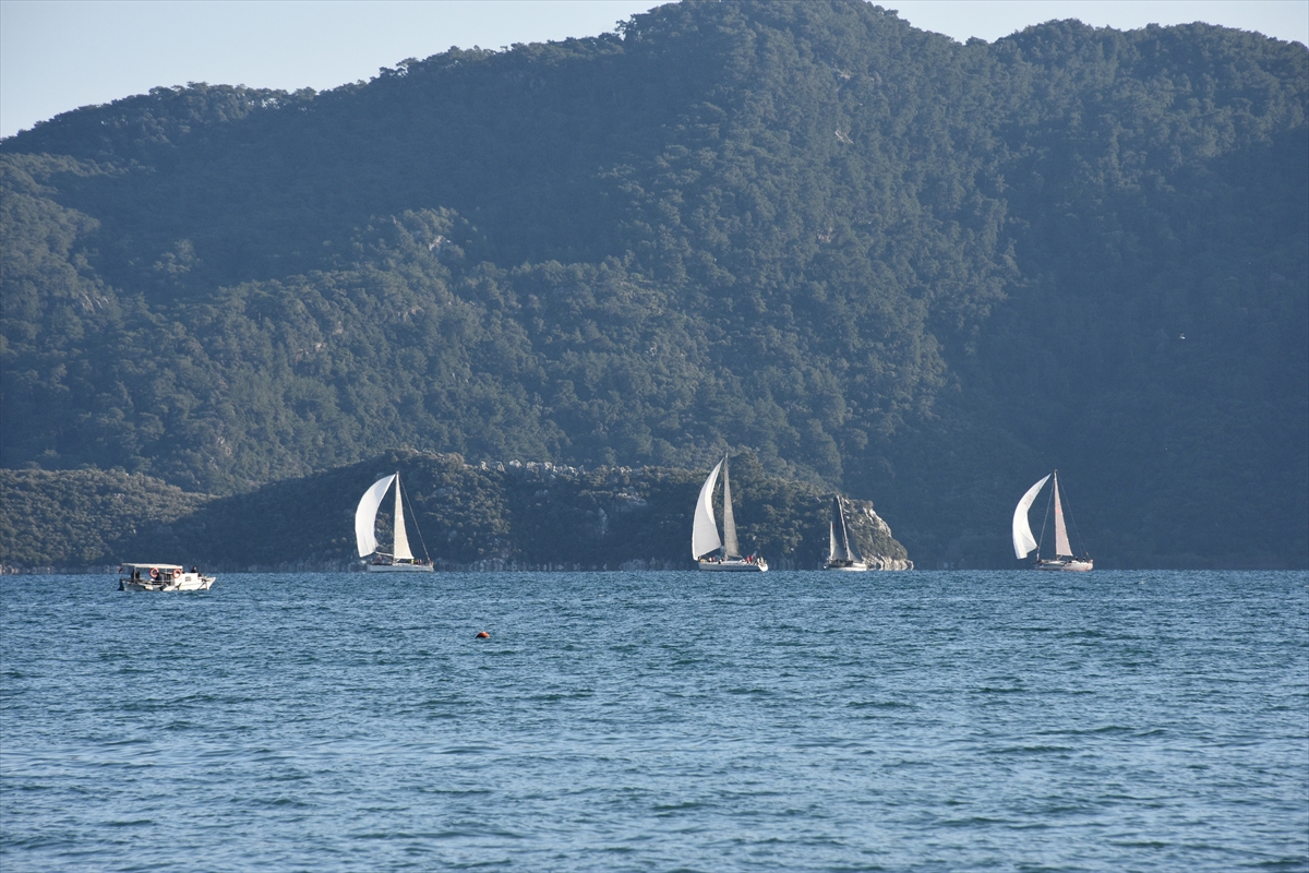 Yat yarışlarında Marmaris MIYC Kış Trofesi'nin 2. ayağı başladı