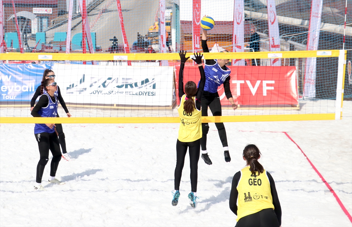 2025 FIVB Kar Voleybolu Dünya Turu Erzurum'da sürüyor