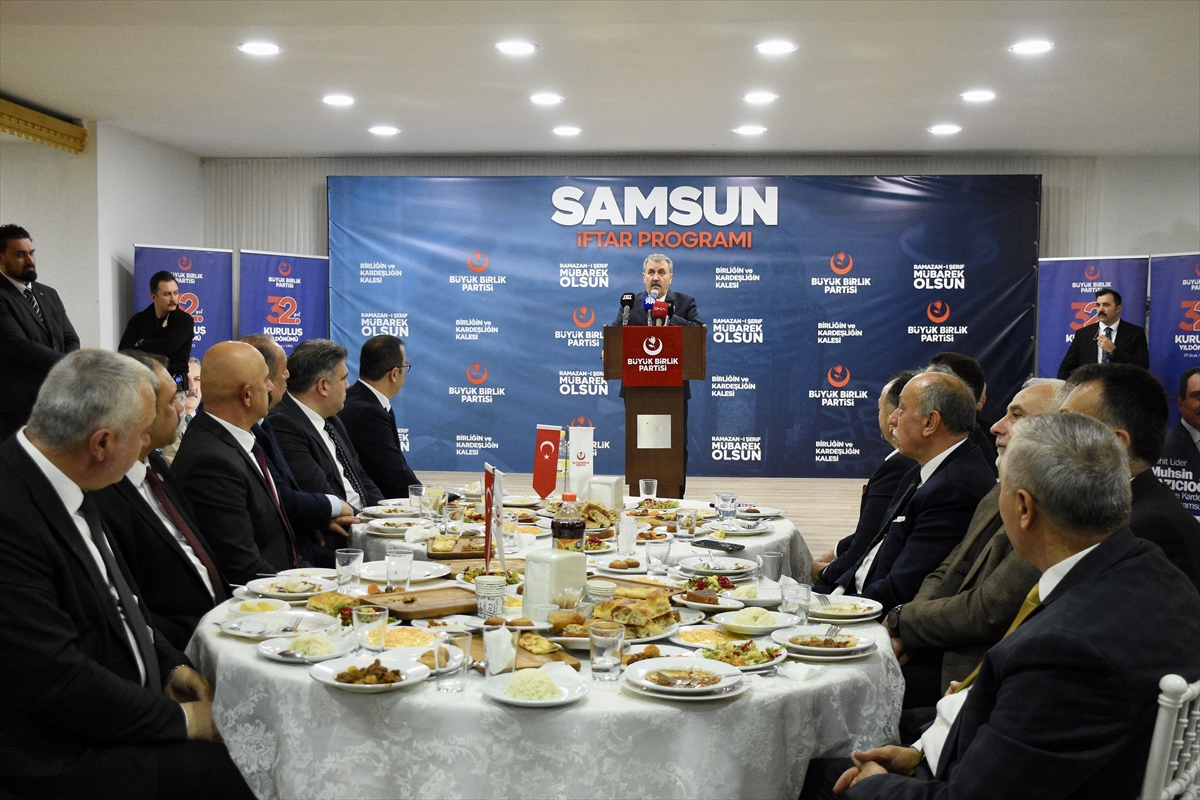 BBP Genel Başkanı Mustafa Destici, Samsun’da konuştu: