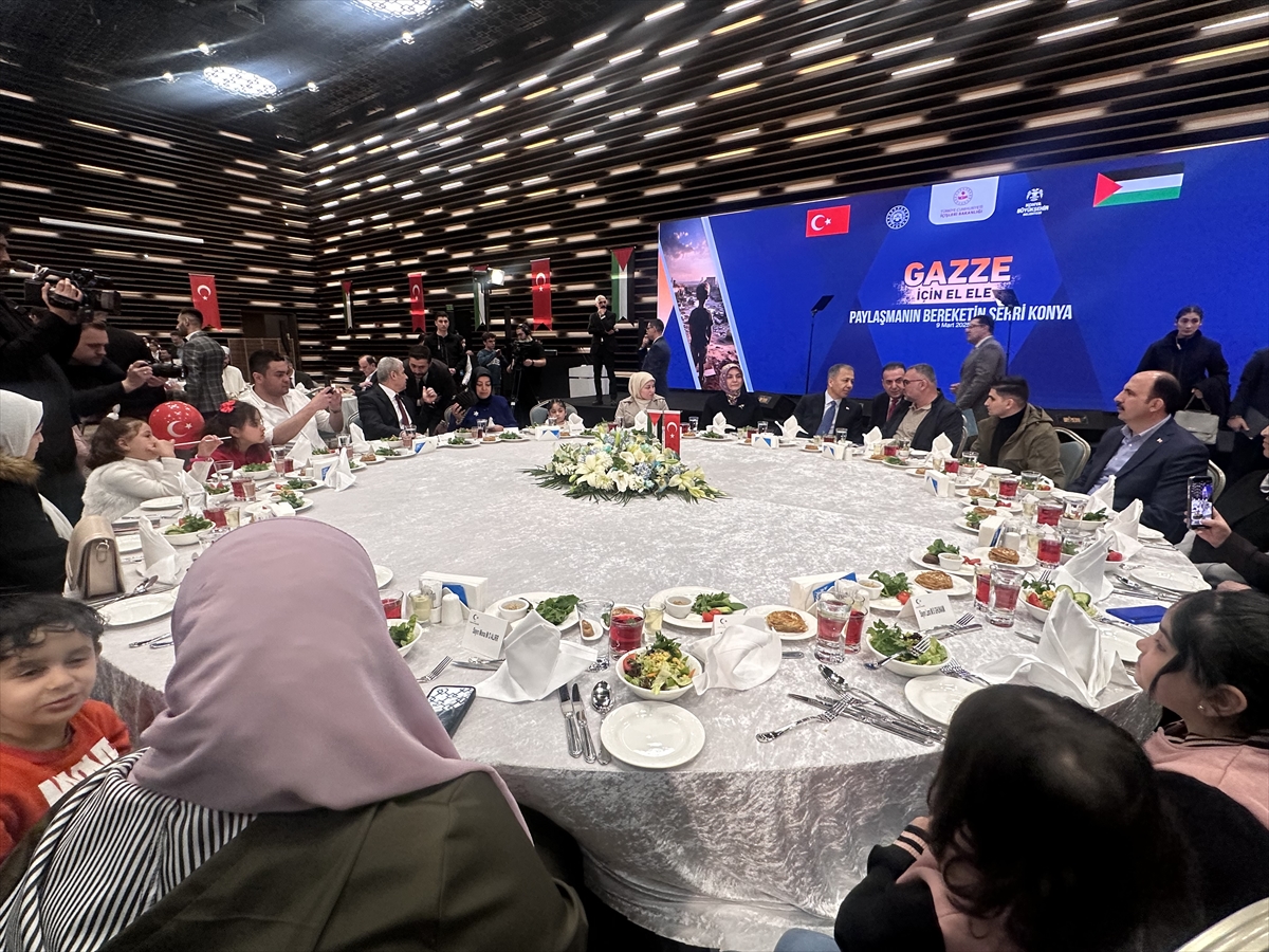 İçişleri Bakanı Yerlikaya, Konya'da “Gazze İçin El Ele” iftar programında konuştu: