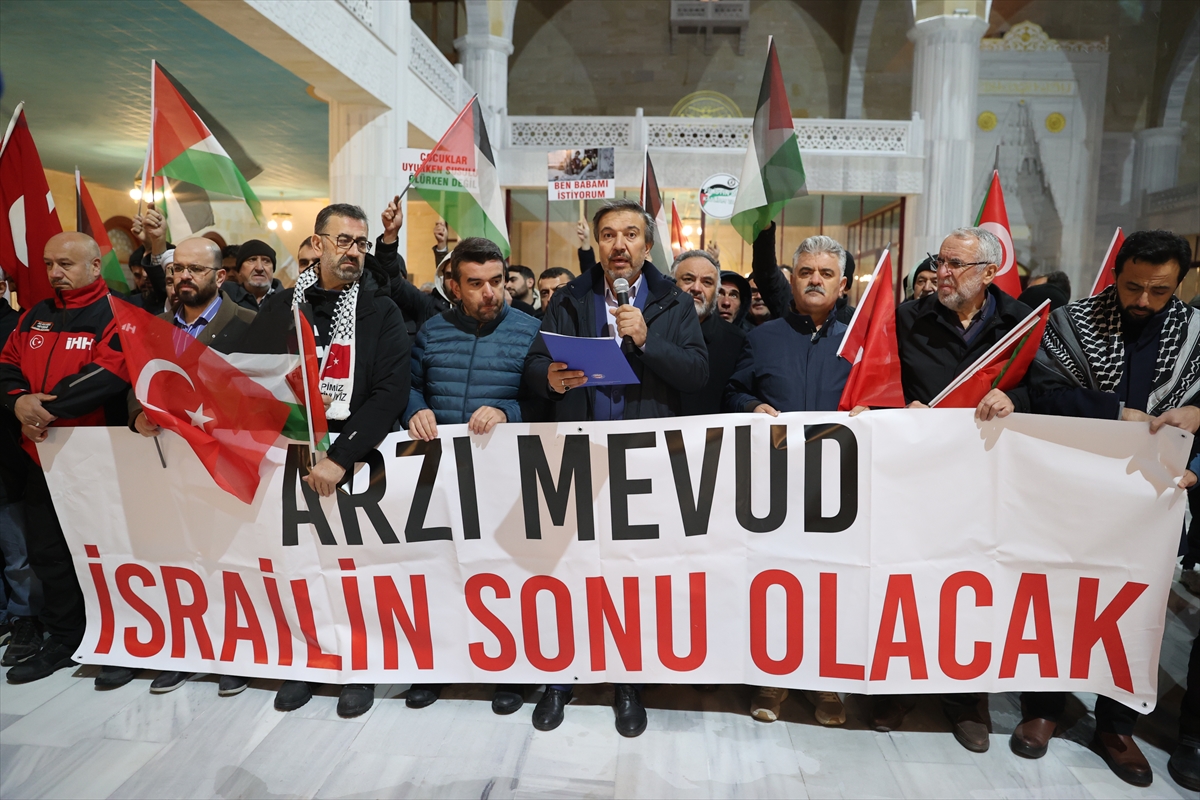 Nevşehir ve Kırıkkale'de, İsrail'in Gazze Şeridi'ne başlattığı saldırılar protesto edildi