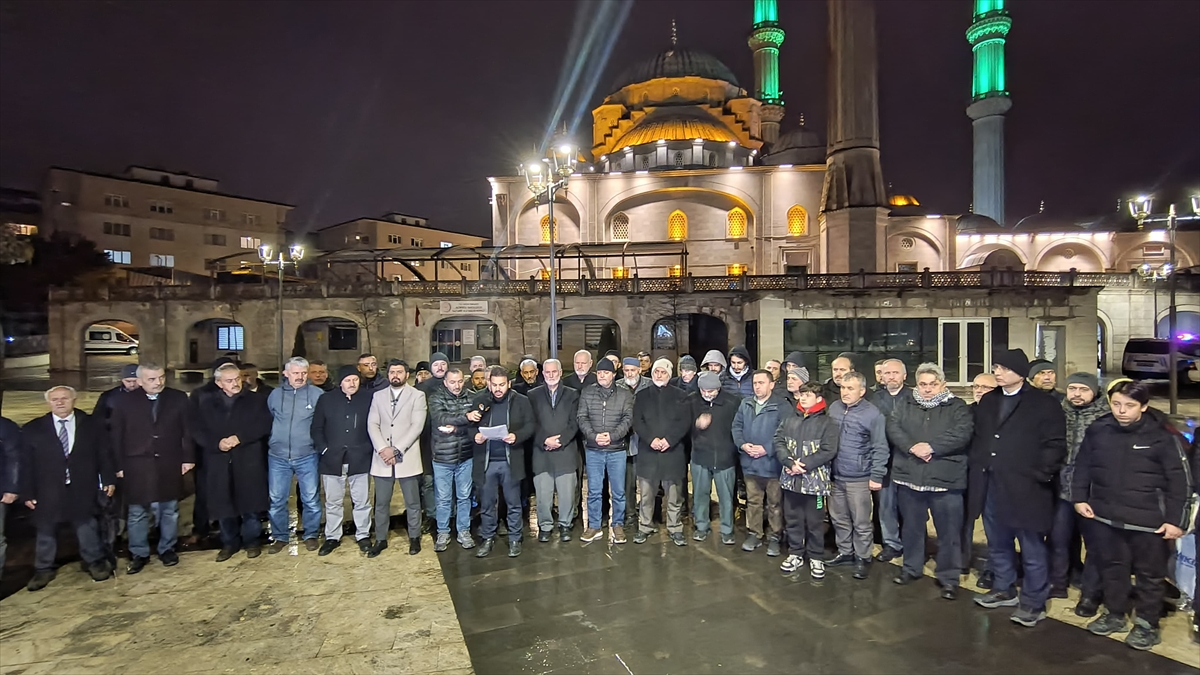 Ordu'da İsrail'in Gazze'ye yönelik saldırıları protesto edildi