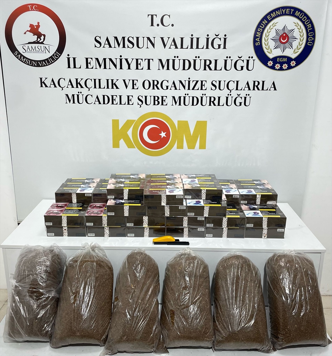 Samsun'da 18 bin 800 makaron ele geçirildi