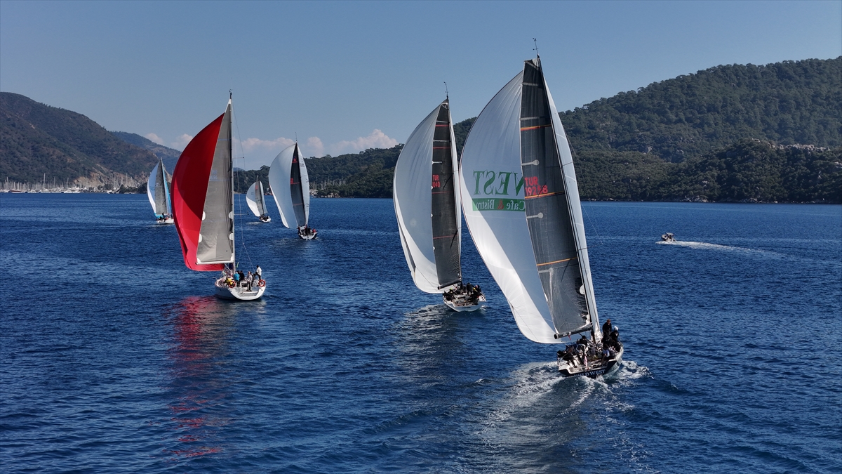 Yat yarışlarında Marmaris MIYC Kış Trofesi'nin 3. ayağı başladı