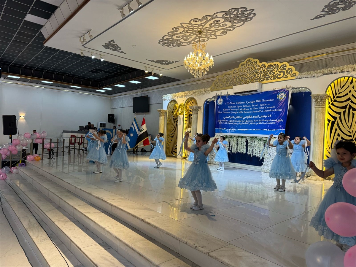 Kerkük'te Türkçe eğitimi veren okullarda 23 Nisan  Ulusal Egemenlik ve Çocuk Bayramı kutlandı